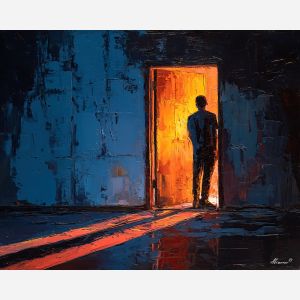 private, soft, palette knife, oil painting, impasto, thick paint, layered pigment, scraped texture, hand painted, fine art, expressive surface, material depth, painterly, atmospheric, visual rhythm, textured painting, studio art