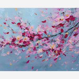 warm, soft, palette knife, oil painting, impasto, thick paint, layered pigment, scraped texture, hand painted, fine art, expressive surface, material depth, painterly, atmospheric, visual rhythm, textured painting, studio art