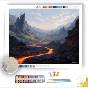 EMBERFLOW VALLEY - Paint by Numbers Full Kit