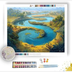 RIVERGLASS SERPENT BEND - Paint by Numbers Full Kit