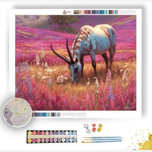 HORNED EQUINE MEADOWLAND - Paint by Numbers Full Kit