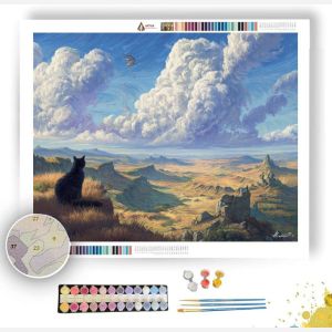WINDSPIRIT FELINE HILLS - Paint by Numbers Full Kit
