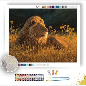 LION OF THE SUNFIELDS - Paint by Numbers Full Kit