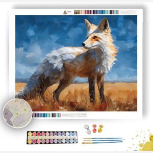CRYSTAL FOX PLAINS - Paint by Numbers Full Kit