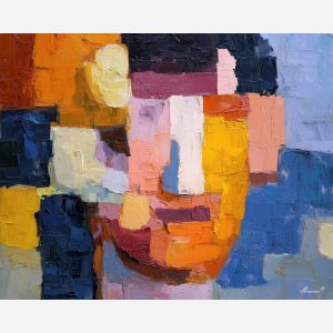 warm, figure, matisse, palette knife, oil painting, impasto, thick paint, textured surface, expressive art, painterly style, material depth, visual rhythm, contemporary art, hand painted, layered pigment, atmospheric, modern composition