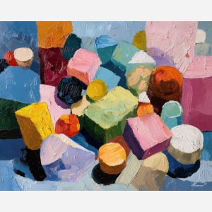 warm, form, matisse, palette knife, oil painting, impasto, thick paint, textured surface, expressive art, painterly style, material depth, visual rhythm, contemporary art, hand painted, layered pigment, atmospheric, modern composition