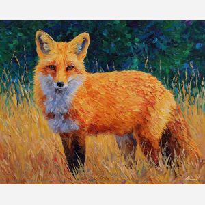 charged, color, fox, palette knife, oil painting, impasto, thick paint, textured surface, expressive art, painterly style, material depth, visual rhythm, contemporary art, hand painted, layered pigment, atmospheric, modern composition