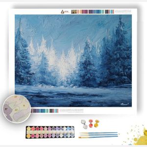 ICEBOUND FOREST EDGE - Paint by Numbers Full Kit