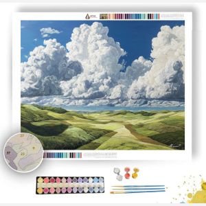 CURRENTSHAPE CLOUD FIELDS - Paint by Numbers Full Kit