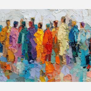 still, color, gay, palette knife, oil painting, impasto, thick paint, textured surface, expressive art, painterly style, material depth, visual rhythm, contemporary art, hand painted, layered pigment, atmospheric, modern composition