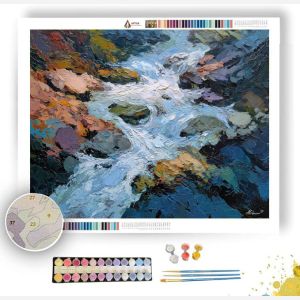 HIDDEN FLOWING SCENE - Paint by Numbers Full Kit
