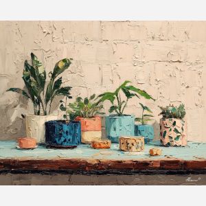 flowing, muted, edge, boho, palette knife, oil painting, impasto, thick paint, textured surface, expressive art, painterly style, material depth, visual rhythm, contemporary art, hand painted, layered pigment, atmospheric, modern composition