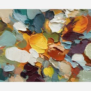 focused, scene, boho, palette knife, oil painting, impasto, thick paint, textured surface, expressive art, painterly style, material depth, visual rhythm, contemporary art, hand painted, layered pigment, atmospheric, modern composition