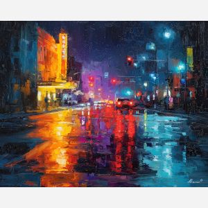 bright, grounded, frame, neon, palette knife, oil painting, impasto, thick paint, textured surface, expressive art, painterly style, material depth, visual rhythm, contemporary art, hand painted, layered pigment, atmospheric, modern composition