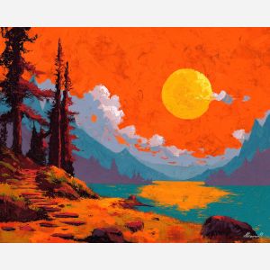 bright, scene, manga, palette knife, oil painting, impasto, thick paint, textured surface, expressive art, painterly style, material depth, visual rhythm, contemporary art, hand painted, layered pigment, atmospheric, modern composition