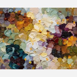 luminous, shape, boho, palette knife, oil painting, impasto, thick paint, textured surface, expressive art, painterly style, material depth, visual rhythm, contemporary art, hand painted, layered pigment, atmospheric, modern composition