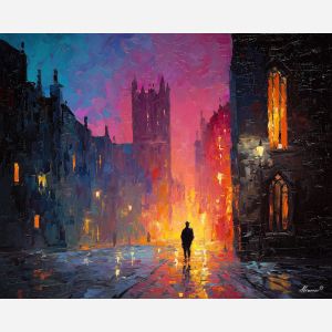 moody, motion, vampire, palette knife, oil painting, impasto, thick paint, textured surface, expressive art, painterly style, material depth, visual rhythm, hand painted, layered pigment, atmospheric, fine art, contemporary painting