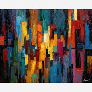 hidden, space, avant garde, palette knife, oil painting, impasto, thick paint, textured surface, expressive art, painterly style, material depth, visual rhythm, hand painted, layered pigment, atmospheric, fine art, contemporary painting