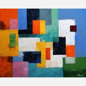 low, still, trace, geometric abstract, palette knife, oil painting, impasto, thick paint, textured surface, expressive art, painterly style, material depth, visual rhythm, hand painted, layered pigment, atmospheric, fine art, contemporary painting