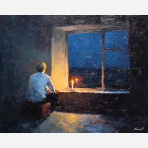 floating, graphic, presence, vampire, palette knife, oil painting, impasto, thick paint, textured surface, expressive art, painterly style, material depth, visual rhythm, hand painted, layered pigment, atmospheric, fine art, contemporary painting