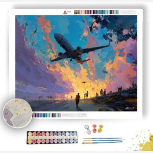 DARK PLANE - Paint by Numbers Full Kit