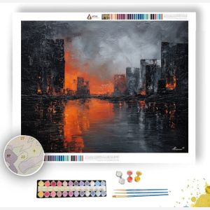 DARK SHARP SCENE - Paint by Numbers Full Kit