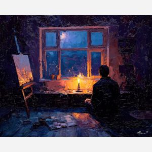 floating, open, gesture, vampire, palette knife, oil painting, impasto, thick paint, textured surface, expressive art, painterly style, material depth, visual rhythm, hand painted, layered pigment, atmospheric, fine art, contemporary painting