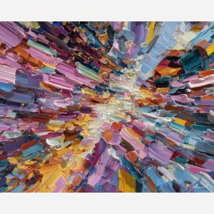 dense, moment, geometric abstract, palette knife, oil painting, impasto, thick paint, textured surface, expressive art, painterly style, material depth, visual rhythm, hand painted, layered pigment, atmospheric, fine art, contemporary painting