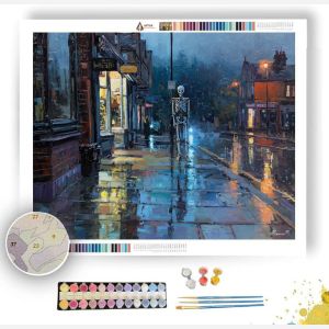 RAINY STREET SKELETON - Paint by Numbers Full Kit