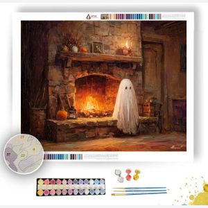 HEARTHSIDE GHOST FRIEND - Paint by Numbers Full Kit