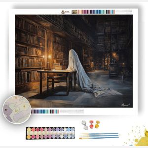 LIBRARY NIGHT SPIRIT - Paint by Numbers Full Kit