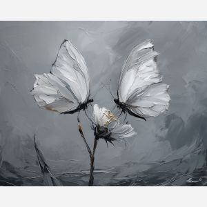 BOUND GENTLE PRESENCE B&W - Paint by Numbers Full Kit