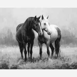 CLOSE HARMONY B&W - Paint by Numbers Full Kit