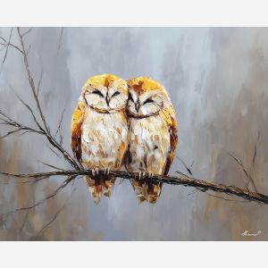 shared, pair, saint valentine, love theme, couple, togetherness, romantic scene, palette knife, oil painting, impasto, thick paint, textured surface, emotional art, symbolic, intimacy, pairing, connection