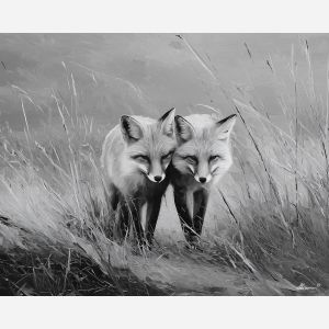 RESTING INTERVAL B&W - Paint by Numbers Full Kit