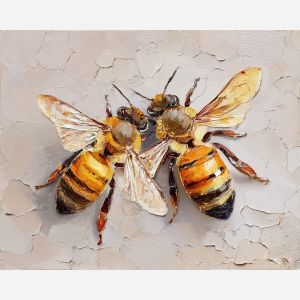 linked, closeness, saint valentine, love theme, couple, togetherness, romantic scene, palette knife, oil painting, impasto, thick paint, textured surface, emotional art, symbolic, intimacy, pairing, connection