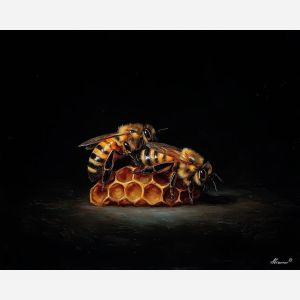 silent, space, saint valentine, love theme, couple, togetherness, romantic scene, palette knife, oil painting, impasto, thick paint, textured surface, emotional art, symbolic, intimacy, pairing, connection