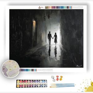 SHADOWED NEAR B&W - Paint by Numbers Full Kit