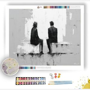 CALM SILENCE B&W - Paint by Numbers Full Kit