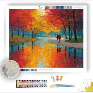 REFLECTED LAKE - Paint by Numbers Full Kit