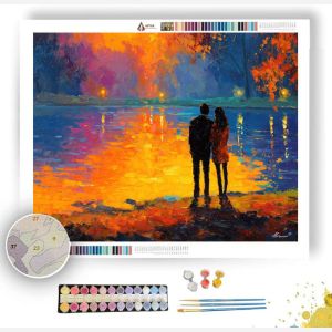 GLOWING REFLECTIONS - Paint by Numbers Full Kit
