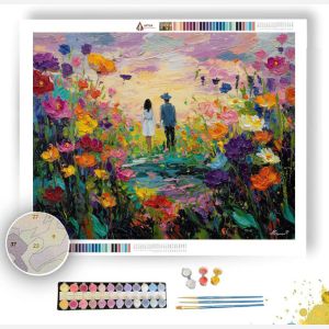 FLOWERED SCENE - Paint by Numbers Full Kit