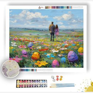 FLOWERED MEADOW - Paint by Numbers Full Kit