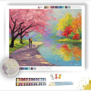 FLOWERED JOY - Paint by Numbers Full Kit
