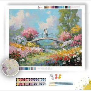 FLOWERED MORNING - Paint by Numbers Full Kit