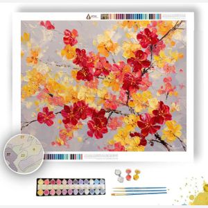 BLOOMING FLOW - Paint by Numbers Full Kit