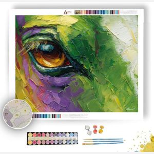 GREEN EXPRESSION - Paint by Numbers Full Kit