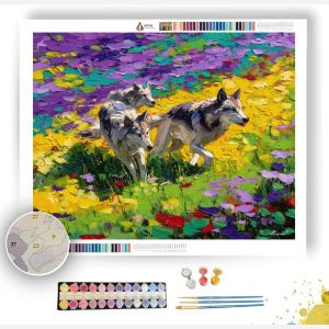 BLOOMING SCENE - Paint by Numbers Full Kit