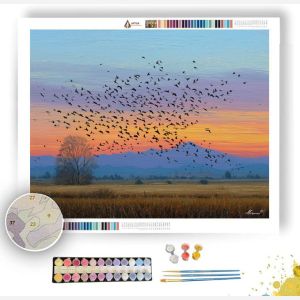 EVENING STARLING GATHER - Paint by Numbers Full Kit