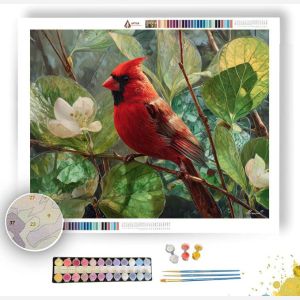 EMBERGLASS CARDINAL - Paint by Numbers Full Kit